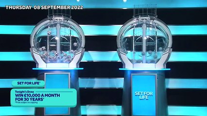 The National Lottery Set For Life draw results from Thursday 08 September 2022