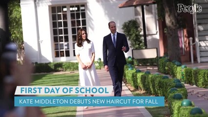 Kate Middleton Debuts a New Fall Haircut at Her Three Children's First Day of School