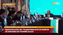 Inauguración del transformador de energía de Misiones en Itaembé Guazú