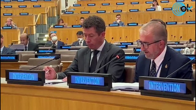 Las víctimas retratan a Sanchez en la ONU: «Sus socios son herederos del brazo institucional de ETA»