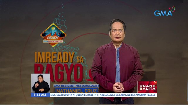 Bagyong #IndayPH, hindi pa rin inaasahang tatama sa bansa pero posible pang lumakas bilang isang typhoon; Hanging #Habagat, lalakas dahil sa mabagal na pagkilos ng Bagyong #IndayPH - Weather update today as of 6:13 a.m. (September 09, 2022) | UB