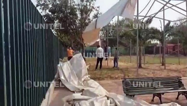 Vientos fuertes causan estragos en Santa Cruz; Senamhi emitió alerta naranja