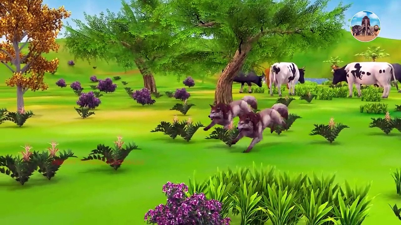 Zombie Black Mammoth vs Zombie Big Bulls Save Cartoon Cow  From Mammoth Elephant Animal Fight