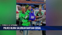 Satlantas Polres Blora Berikan Bantuan Ke Pengemudi Ojol Yang Terdampak Kenaikan Harga BBM