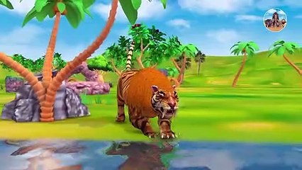 Woolly Mammoth Vs Saber Tooth Tiger Epic Battle   Giant Mammoth Rescue Baby Elephant From Sebar Cat