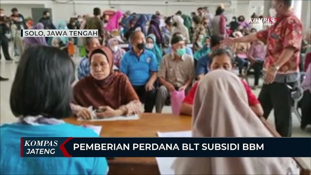 Pemberian Perdana BLT Subsidi BBM di Solo