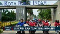 Demo Tolak Kenaikan Harga BBM, Para Buruh Bergerak ke Kantor Pemda Karawang