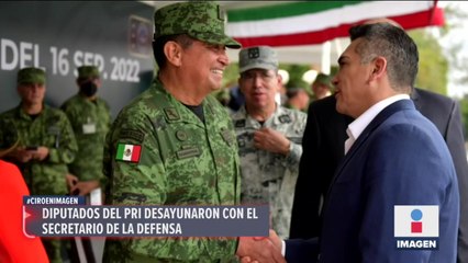Diputados del PRI se reunieron con secretario de la Defensa