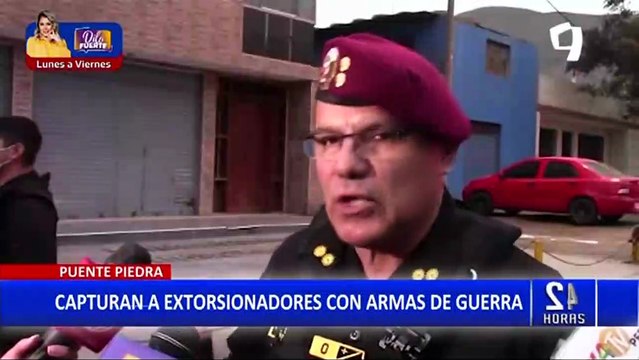 Caen Los Wachiturros de Mi Perú : Detienen a extorsionadores que tenían armas de guerra