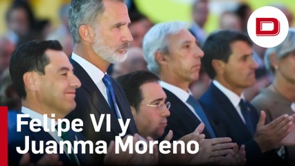 Felipe VI y Juanma Moreno participan en el V aniversario de la circunnavegación