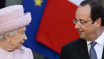 Elizabeth II et François Hollande