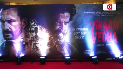 Hrithik Roshan, Rohit Saraf & Other Star Cast at the Trailer Launch of Vikram Vedha