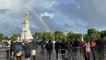 Double rainbow appears over Buckingham Palace as crowds gather to mourn Queen Elizabeth II