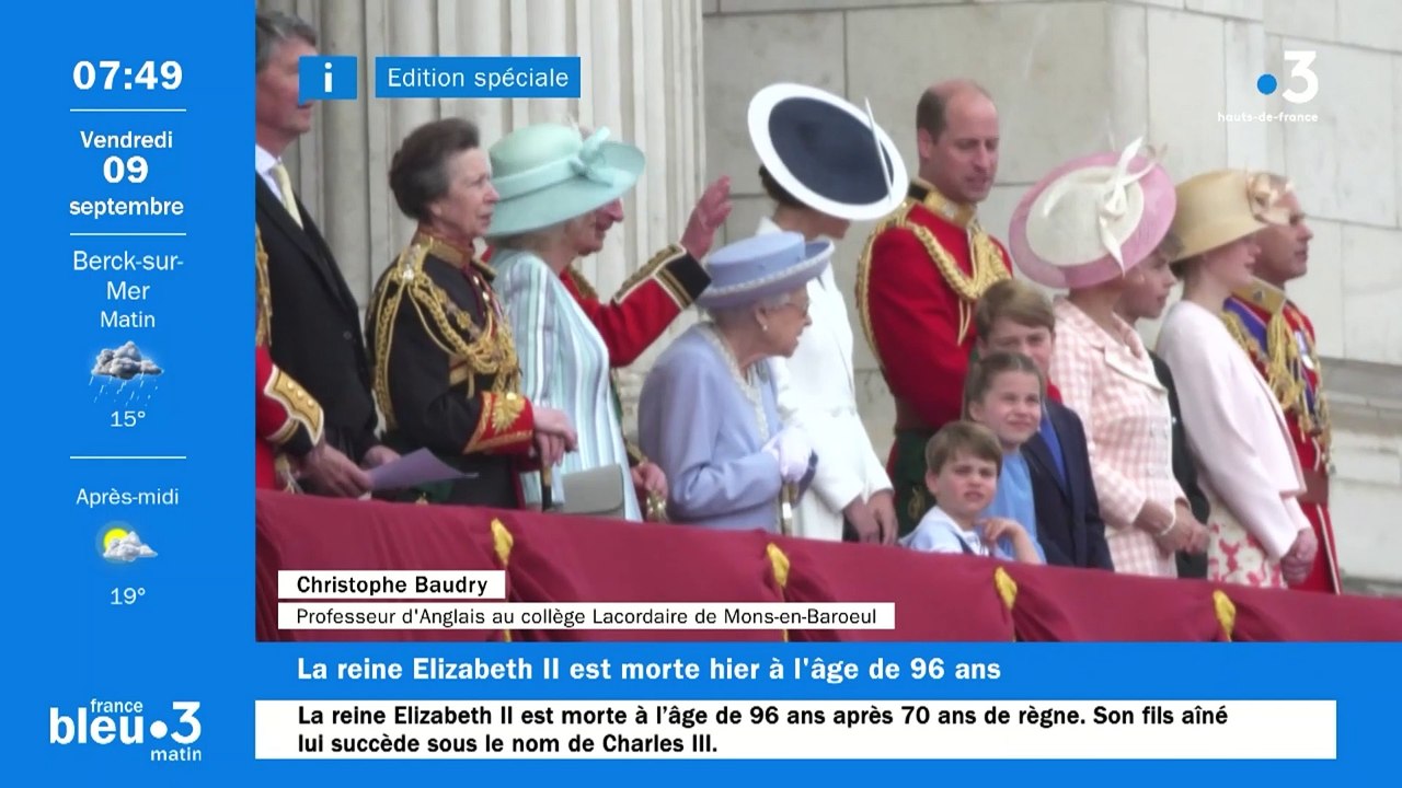 Mort d'Elizabeth II : "Je suis très ému", confie Christophe Baudry, prof d'anglais à Mons-en-Baroeul