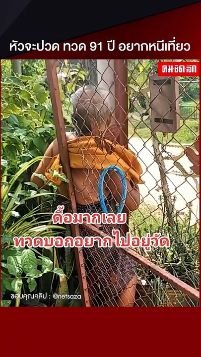 (คลิป) หัวจะปวด เมื่อยายทวด 91 ปี อยากหนีเที่ยว