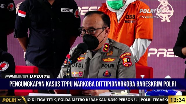 PRESISI UPDATE : Konferensi Pers Terkait Pengungkapan Kasus TPPU Narkoba Dittipidnarkoba Bareskrim Polri