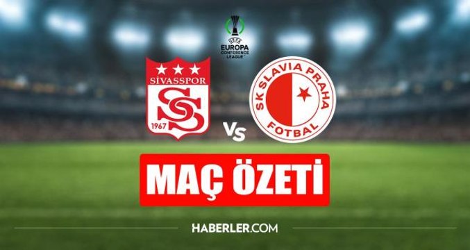 Sivasspor - Slavia Prag maç özeti! Sivasspor - Slavia Prag maç özeti izle (VİDEO)