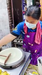 Yummy Banana Chocolate Crape of Thailand #shorts