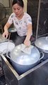 Vietnamese Style Steamed Rolls Rice Cake Making #shorts