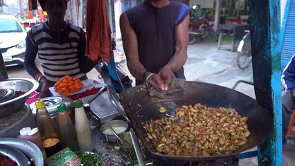 GOD LEVEL Fire Pasta Making   Amazing Skills   Indian Street Food