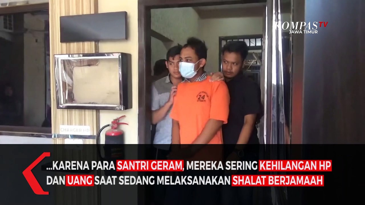 Maling Handphone Terpergok, Babak Belur Dihajar Santri Bangkalan