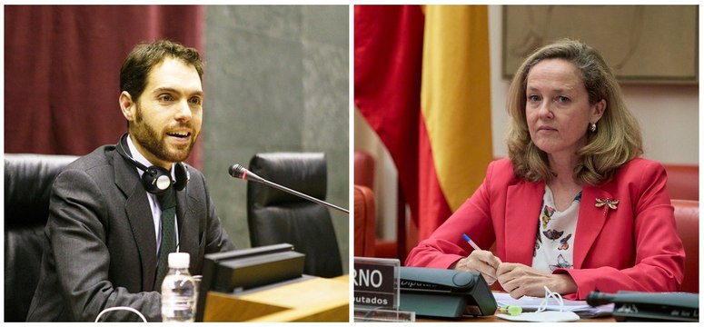 Sergio Sayas desmonta en dos minutos los argumentos de Nadia Calviño en contra de reducir ministerios