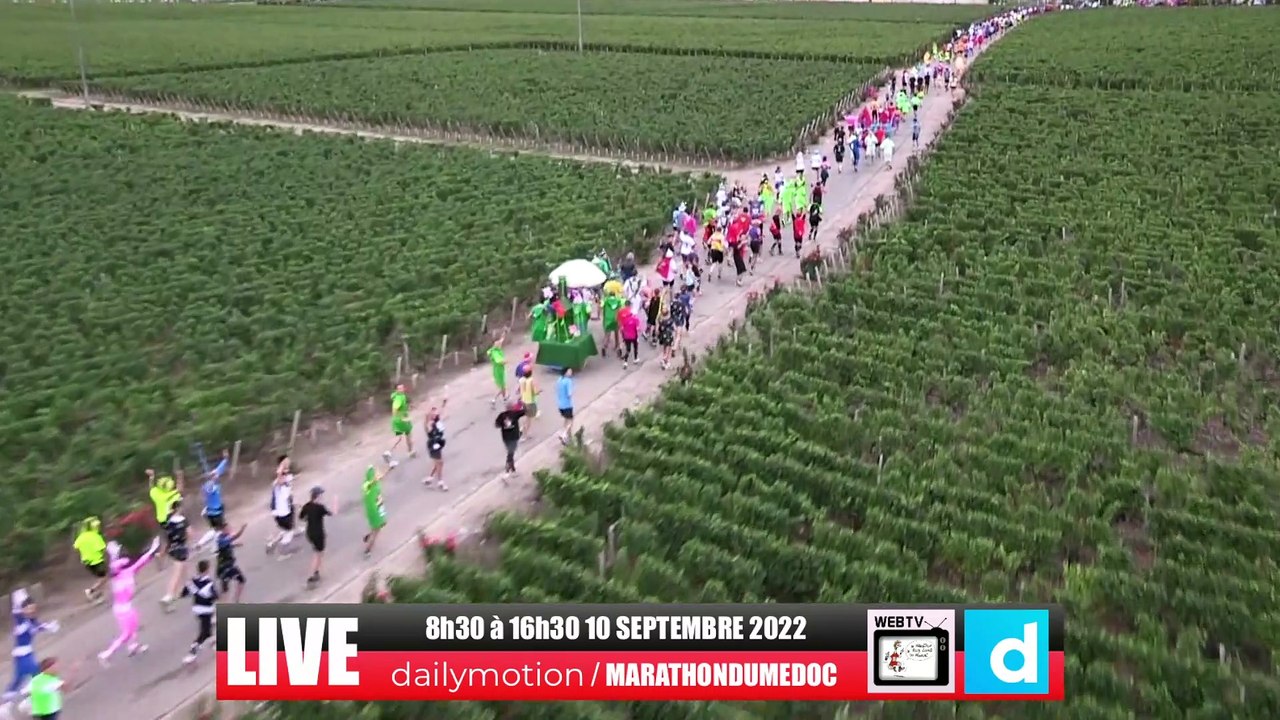 Parcours aerien Marathon du Medoc 2022