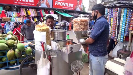 Indian Very Popular Mouth Watering Tasty Velpuri Chat   Indian Street Food
