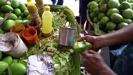 Mouth Watering Yummy Green Mango Masala   Indian Street Food