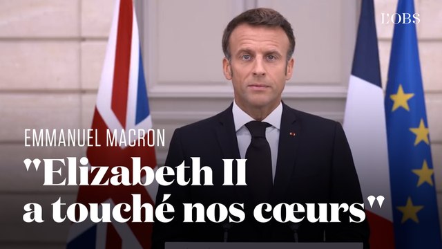 Emmanuel Macron exprime son émotion après la mort d'Elizabeth II