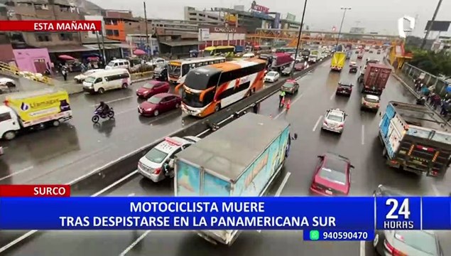 Panamericana Sur: intensa llovizna provocó accidentes de tránsito