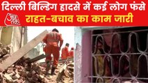 Rescue ops on after 4-storey building collapses in Delhi