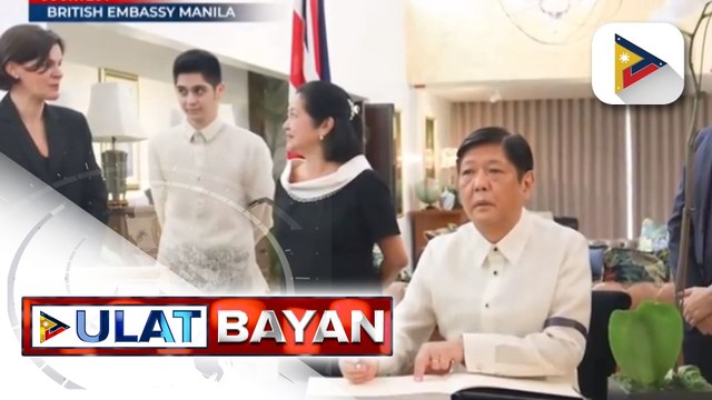 Pres. Marcos Jr., nanguna sa paglagda sa condolence book para kay Queen Elizabeth ll sa British Ambassador’s residence