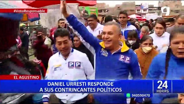 Elecciones 2022: Daniel Urresti recorre El Agustino y responde Rafael López Aliaga