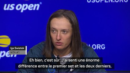 US Open - Swiatek : "J'ai rendu les choses difficiles aujourd'hui"