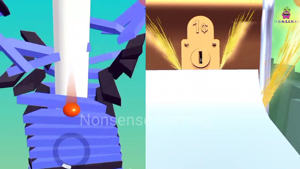 Stack Ball and coin rush level up