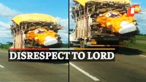 Video Of Lord Jagannath Idol Being Carried On Pick-Up Van Goes Viral, Devotees Fume