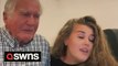 A singer and her tearful 85-year-old grandfather sing heart-felt tribute to the late Queen Elizabeth II