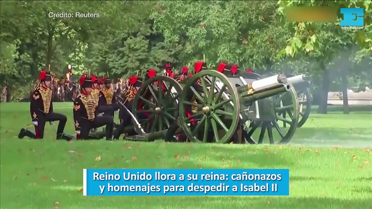 Reino Unido llora a su reina, cañonazos y homenajes para despedir a Isabel II