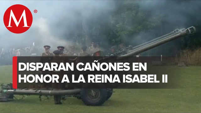 En Reino Unido disparan cañones de salva en honor a la reina Isabel ll