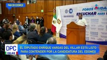 Enrique Vargas listo para contender por candidatura del EdoMéx