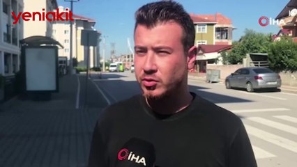 Şaşkınlık veren olay! Kendini bir anda aracın önüne attı