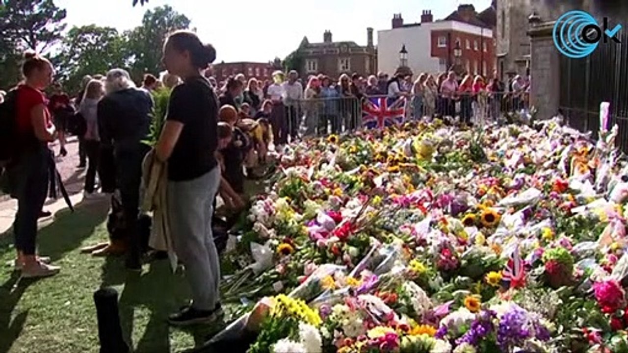 Ofrenda a la Reina Isabel II en el Castillo de Windsor