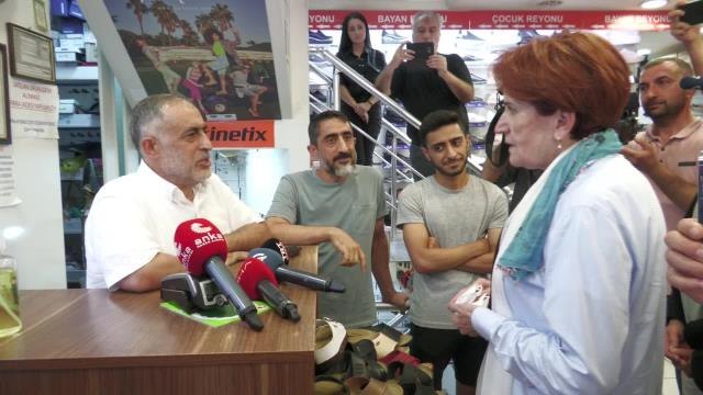 Akşener'in Ziyaret Ettiği İki Esnaf, AKP'li Ümraniye Belediyesi'ni Şikâyet Etti: Bize Zulmediyorlar. Her Gün Zabıta Geliyor, Ceza Kesiyorlar