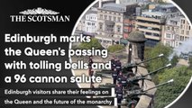 Edinburgh officially marks Queen's passing with 96-cannon salute and tolling of the bells