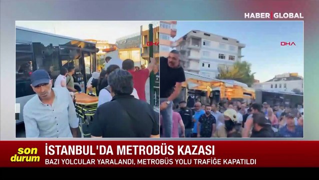 Avcılar'da iki metrobüs çarpıştı... Yaralılar var