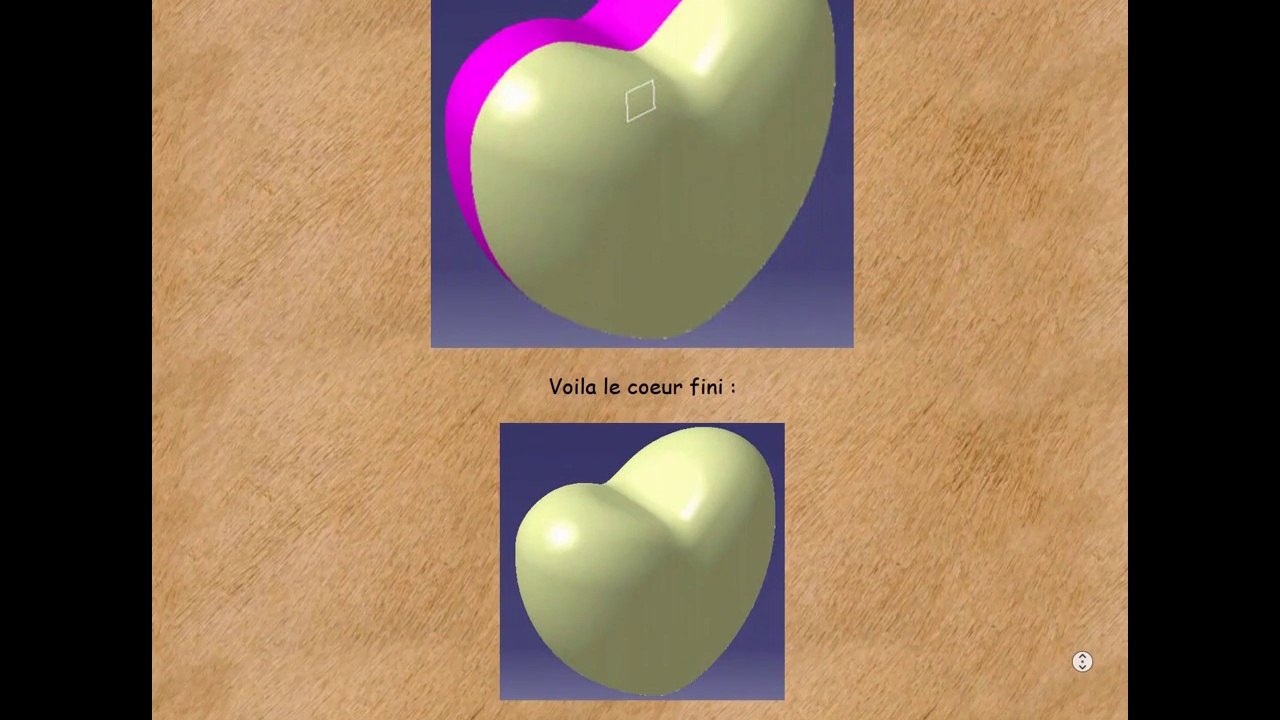 Création d'un coeur en surfacique avec CATIA V5.