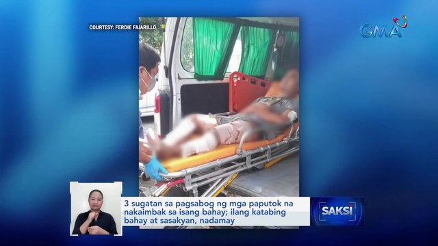 3 sugatan sa pagsabog ng mga paputok na nakaimbak sa isang bahay; ilang katabing bahay at sasakyan, nadamay | Saksi