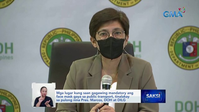 Mga lugar kung saan gagawing mandatory ang face mask gaya sa public transport, tinalakay sa pulong nina Pres. Marcos, DOH at DILG | Saksi