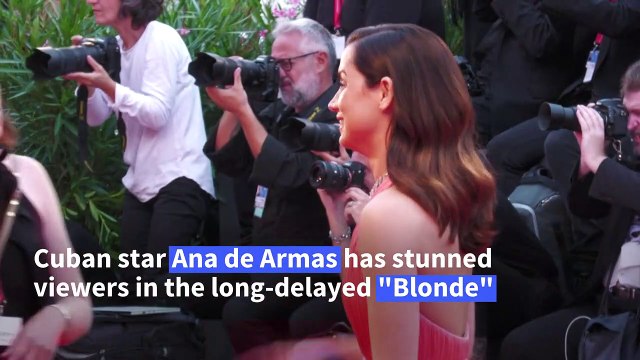 Venice: Ana de Armas and Brad Pitt hit red carpet for 'Blonde'